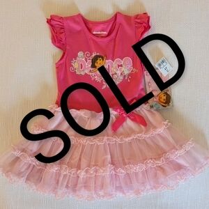 Dora the explorer mesh skirt dress.